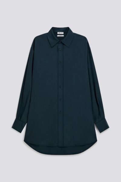 Dámske oversize košeľové šaty