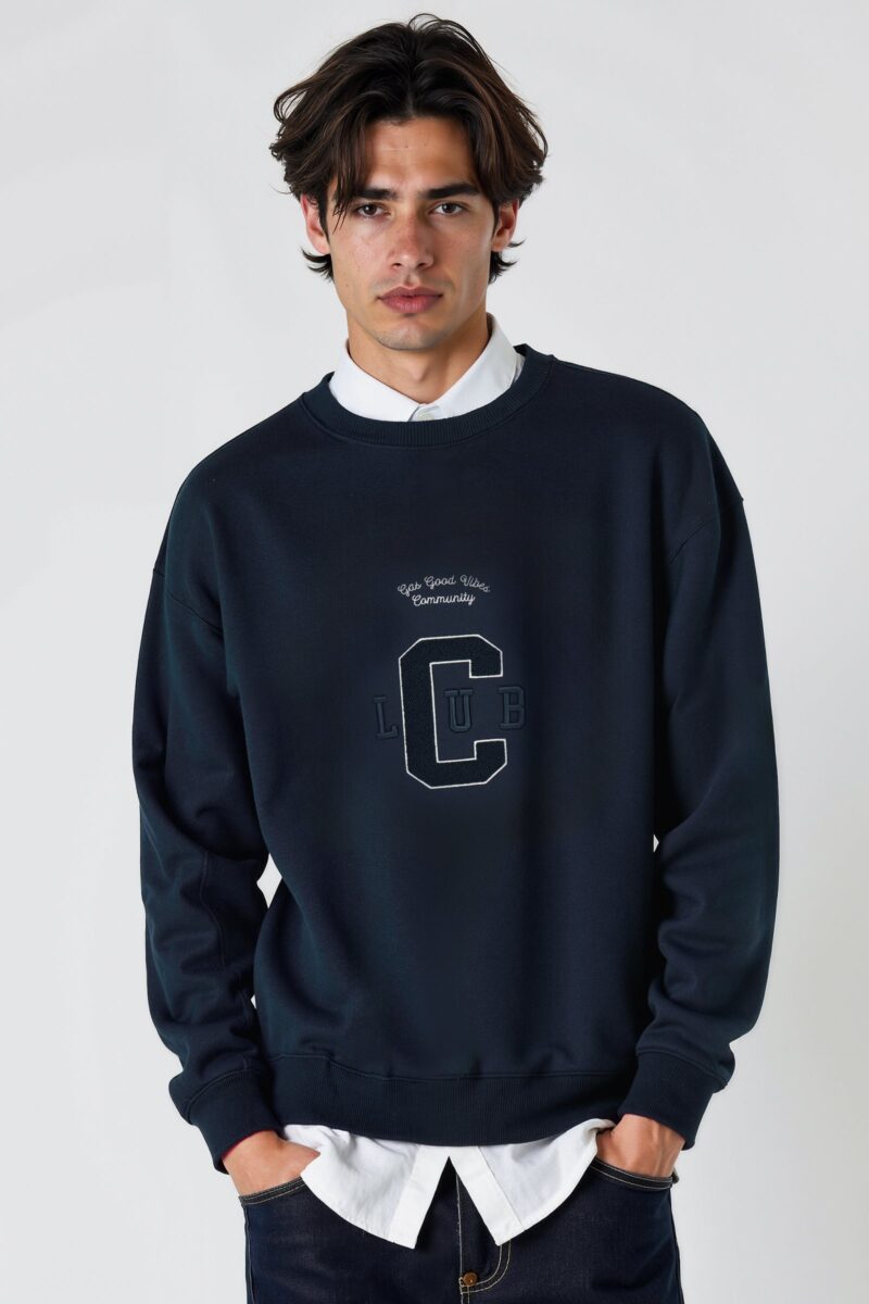 Pánska mikina bez kapucne