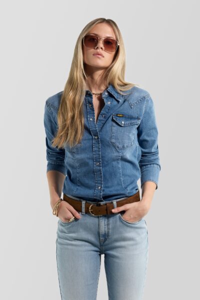 Dámska riflová košeľa