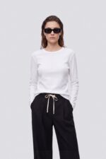 Dámske tričko s dlhým rukávom slim fit