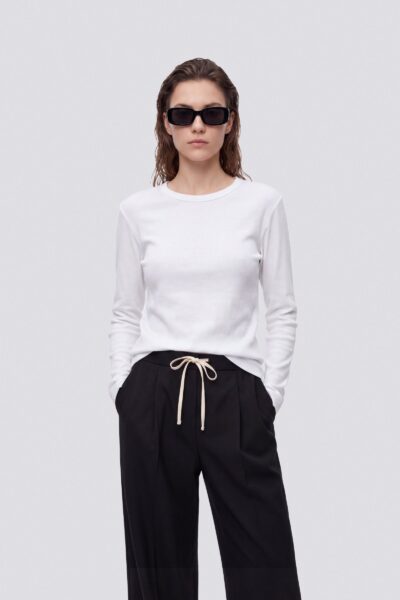 Dámske tričko s dlhým rukávom slim fit